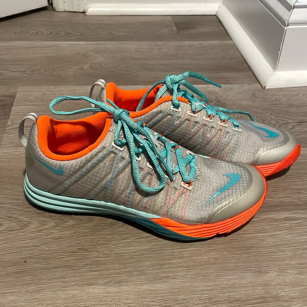 Orange and Blue Nike Sneakers Women’s Size 6